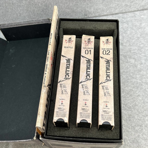 Metallica 1993 LIVE SHIT Binge & Purge Concert- VHS-Book- Box Set-Vintage-Tour - Picture 6 of 7